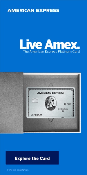 American Express Platinum 300×600 banner, earlier work by our team (original artwork)