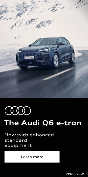 Audi Q6 e-tron 300×600 banner, earlier work by our team (original artwork)