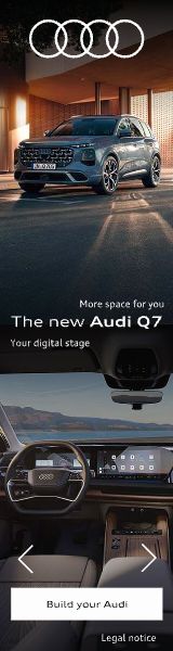 Audi Q7 160×600 banner, earlier work by our team (original artwork)