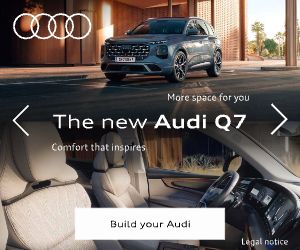 Audi Q7 300×250 banner, earlier work by our team (original artwork)
