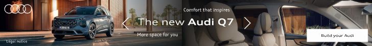 Audi Q7 728×90 banner, earlier work by our team (original artwork)