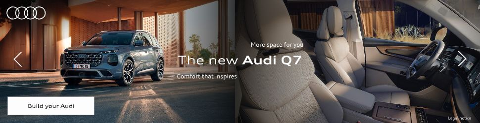 Audi Q7 970×250 banner, earlier work by our team (original artwork)