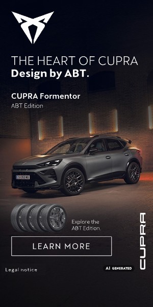 CUPRA ABT Edition 300×600 banner, earlier work by our team (original artwork)