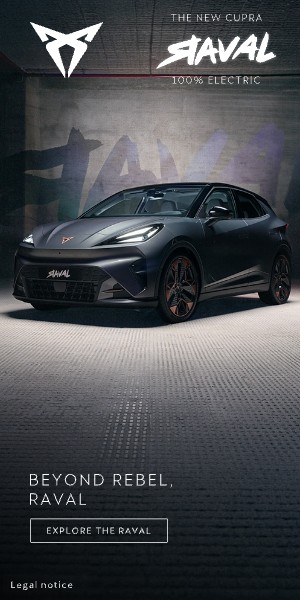 CUPRA Raval 300×600 banner, earlier work by our team (original artwork)